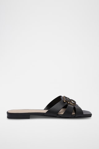 Sandalias de piel Marli - Crudo - Negro