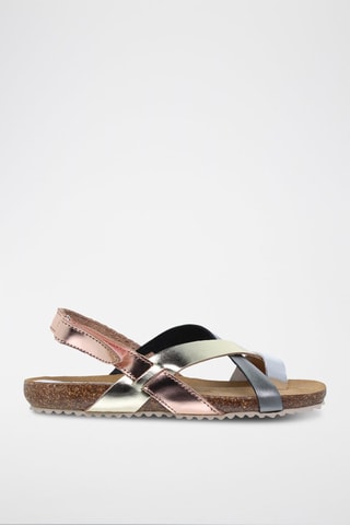 Sandali in pelle Blusandal - Dorato e argentato