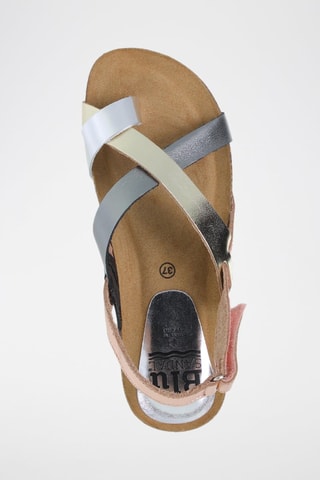 Sandali in pelle Blusandal - Dorato e argentato