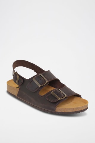 Sandales en cuir  Blusandal - Marron