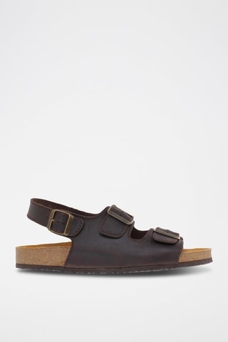 Sandales en cuir  Blusandal - Marron