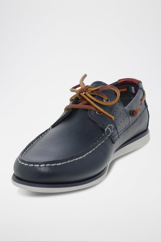 Chaussures bateau en cuir  Blusandal - Bleu