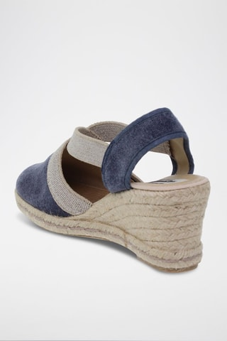 Espadrilles compensées  Blusandal - Beige et bleu
