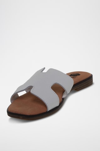 Ciabatte in pelle - Bianco