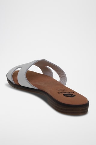 Ciabatte in pelle - Bianco