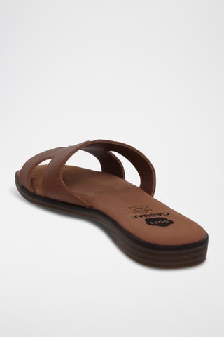 Ciabatte in pelle - Marrone