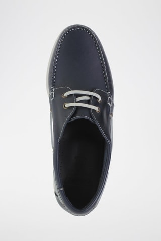 Chaussures bateau en cuir  Blusandal - Bleu