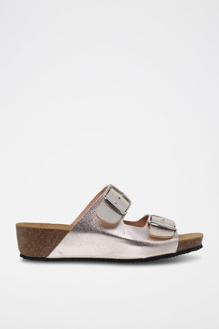 Mules en cuir  Blusandal - Argenté