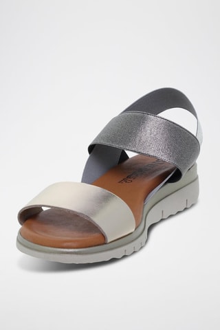 Sandales en cuir  Blusandal - Argenté