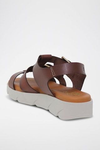 Sandales en cuir  Blusandal - Marron