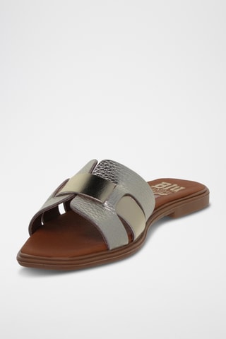 Ciabatte in pelle - Dorato