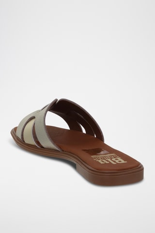 Ciabatte in pelle - Dorato