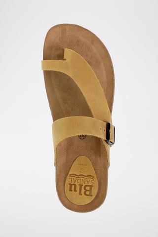 Sandales plateformes en nubuck - Jaune