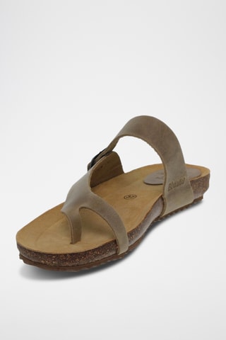 Sandales plateformes en nubuck - Kaki