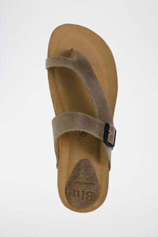 Sandales plateformes en nubuck - Kaki