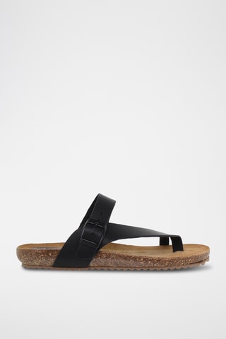 Sandales plateformes en nubuck - Noir