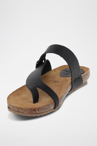 Sandales plateformes en nubuck - Noir