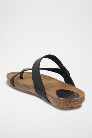 Sandales plateformes en nubuck - Noir