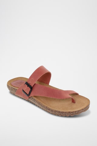 Sandales plateformes en nubuck - Rouge