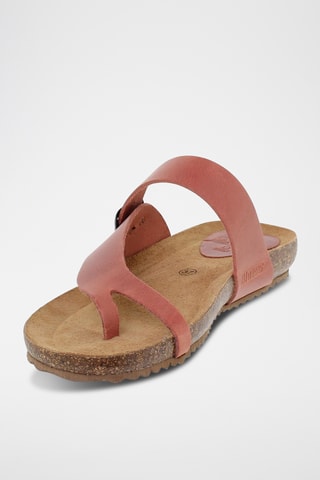 Sandales plateformes en nubuck - Rouge
