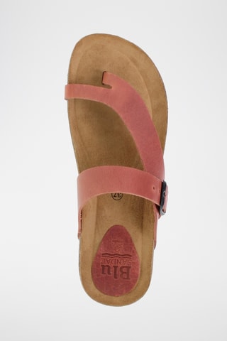 Sandales plateformes en nubuck - Rouge