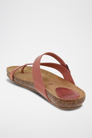 Sandales plateformes en nubuck - Rouge