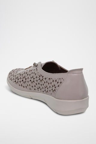 Richelieus en cuir - Beige