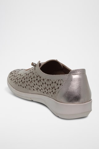 Richelieus en cuir - Argenté