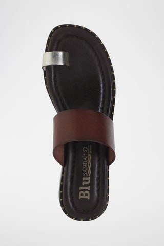 Sandales en cuir - Marron