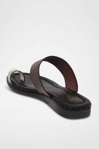 Sandales en cuir - Marron