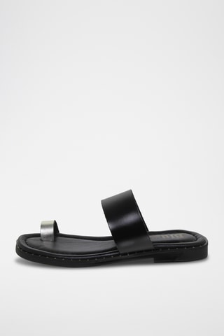 Sandales en cuir - Noir