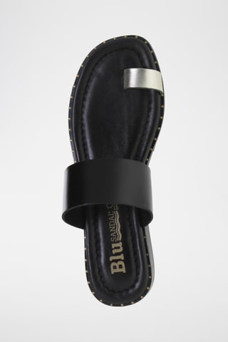 Sandales en cuir - Noir