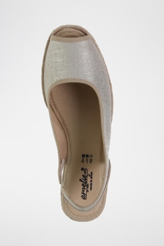 Sandales compensées - Argenté