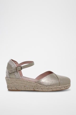 Espadrilles compensées - Argenté