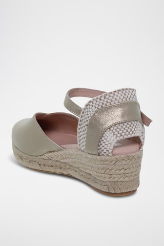 Espadrilles compensées - Argenté