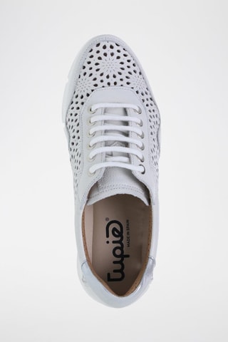 Baskets en cuir  Tupie - Blanc et argenté