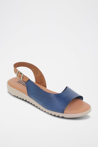 Sandali in pelle Blusandal - Blu e marrone