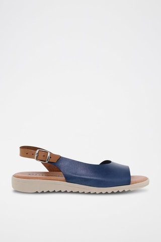 Sandali in pelle Blusandal - Blu e marrone