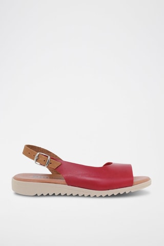 Sandali in pelle Blusandal - Rosso e marrone