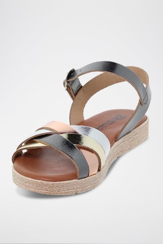 Sandali in pelle Blusandal - Dorato e argentato