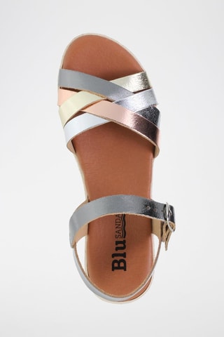 Sandali in pelle Blusandal - Dorato e argentato