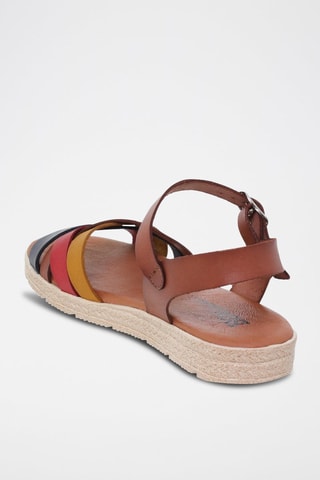 Sandali in pelle Blusandal - Nero, rosso, giallo e marrone