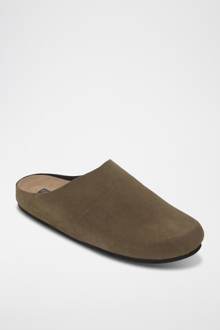 Sabots en nubuck - Kaki