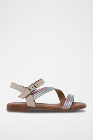 Sandales en cuir  Blusandal - Bleu, violet et rose
