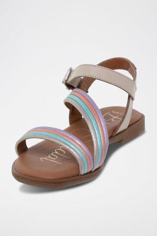 Sandales en cuir  Blusandal - Bleu, violet et rose