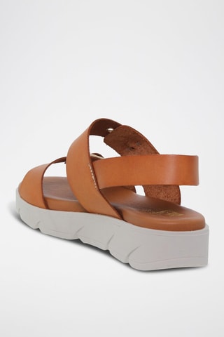 Sandales en cuir  Blusandal - Marron