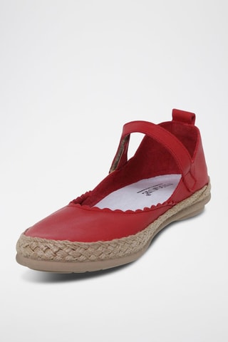 Babies en cuir  Cuque - Rouge