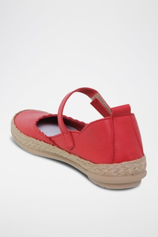 Babies en cuir  Cuque - Rouge