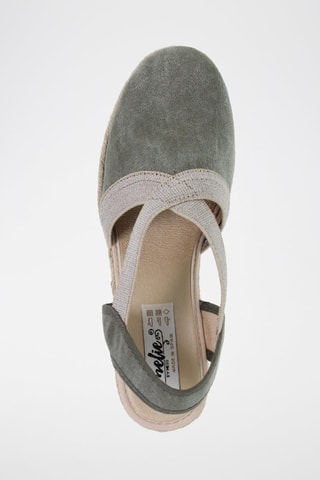 Espadrilles compensées  Blusandal - Beige et vert