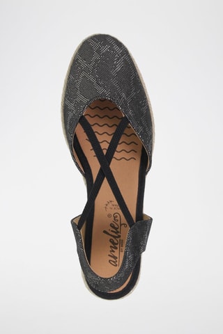 Espadrilles compensées  Amelie - Noir